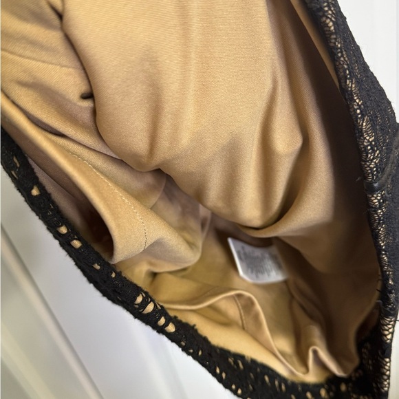 Anthropologie Heartloom Black Nude Lace Bodycon Mini XS Cocktail Party Dress - Picture 11 of 12